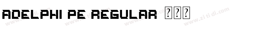 adelphi pe regular字体转换